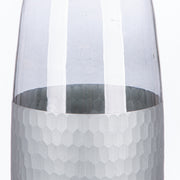 Canus grijs-zilveren flesvaas 33 cm