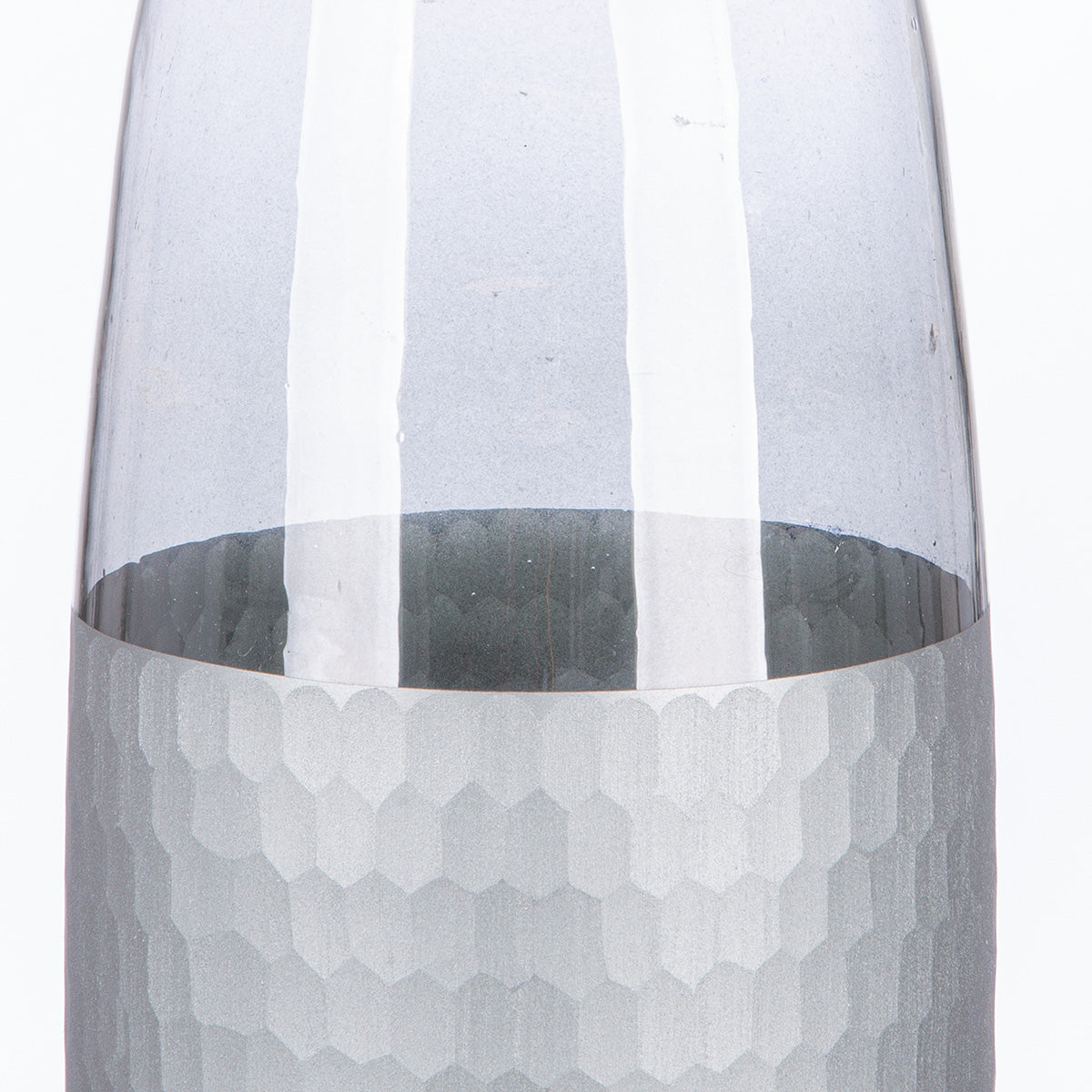 Canus grijs-zilveren flesvaas 33 cm