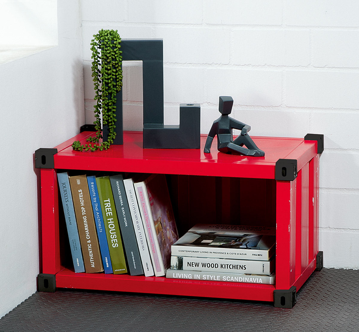 Container Metalen Plank Rood
