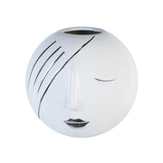 GILDE Face Gezichtsvaas Wit 19 cm