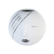 GILDE Face Gezichtsvaas Wit 19 cm