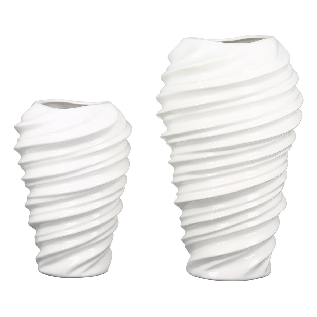 Twist Vaas Wit Porselein 27 cm
