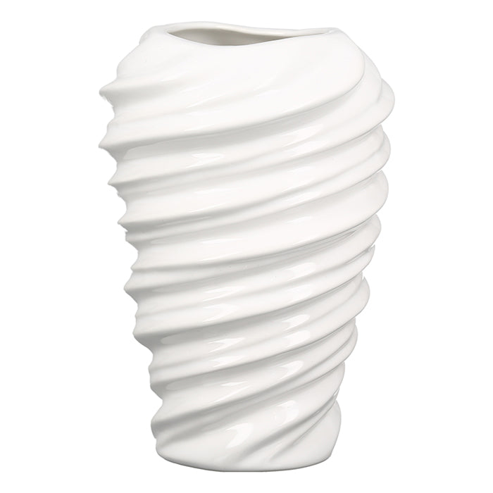 Twist Vaas Wit Porselein 27 cm