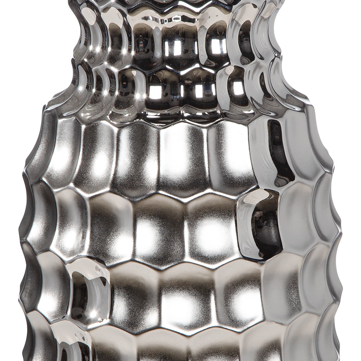 Hexagon Bolvaas Zilver 35/53 cm