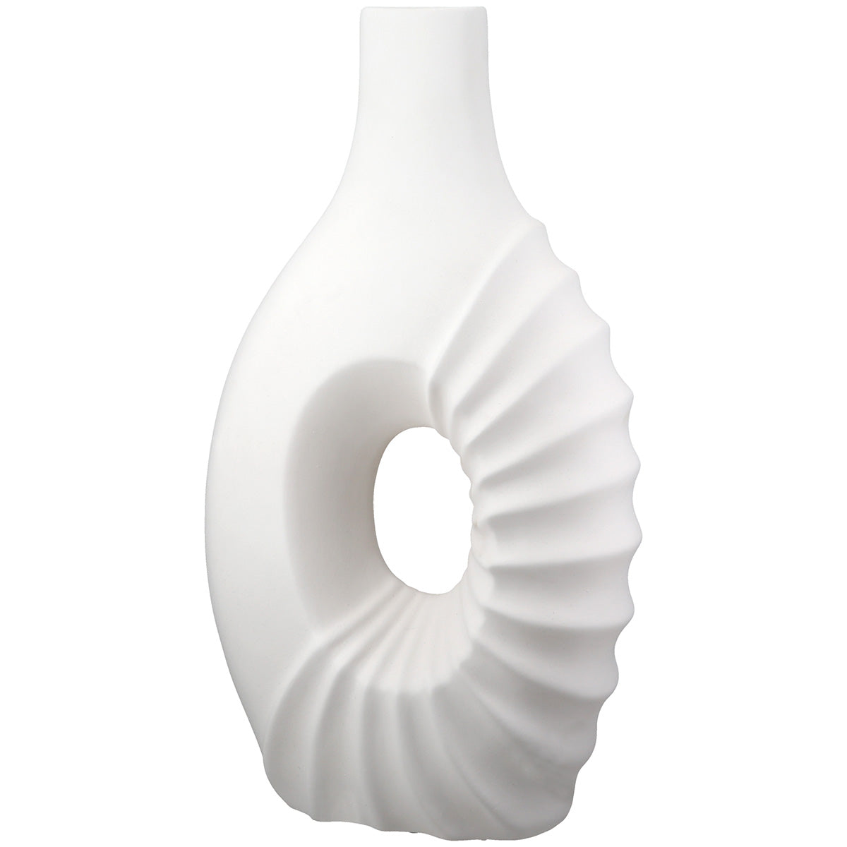 Pula Vloervaas Wit Keramiek 45 cm