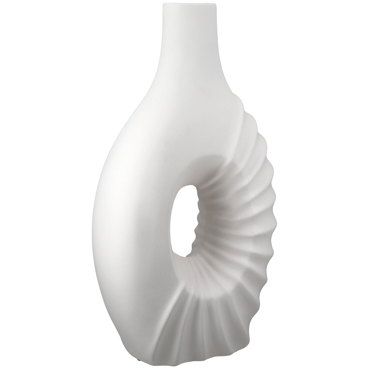 Pula Vloervaas Wit Keramiek 45 cm