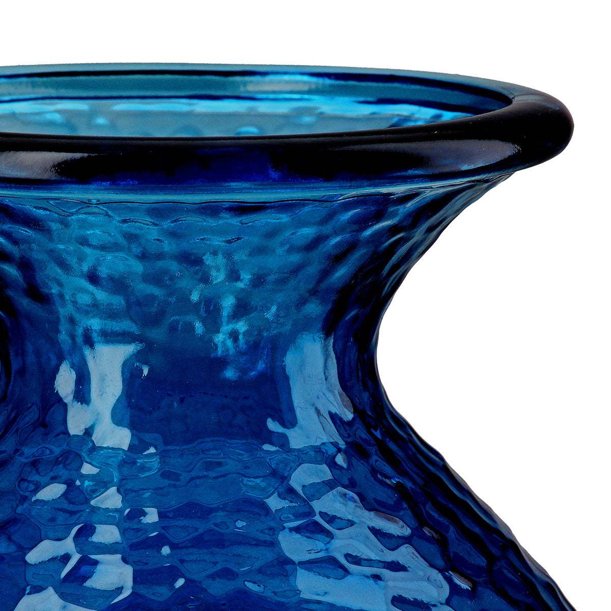 Donkerblauwe bolvaas Pietro 33 cm