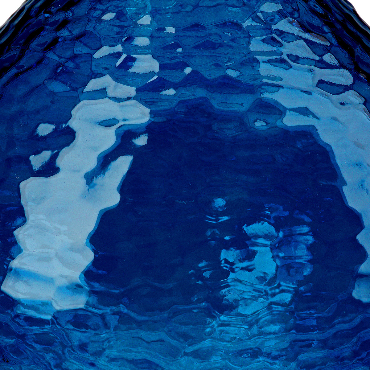 Donkerblauwe bolvaas Pietro 33 cm