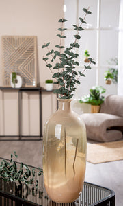 Bruine Glazen Vaas Novelle 38 cm