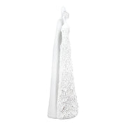 Flower Heart Paar Figuur Wit