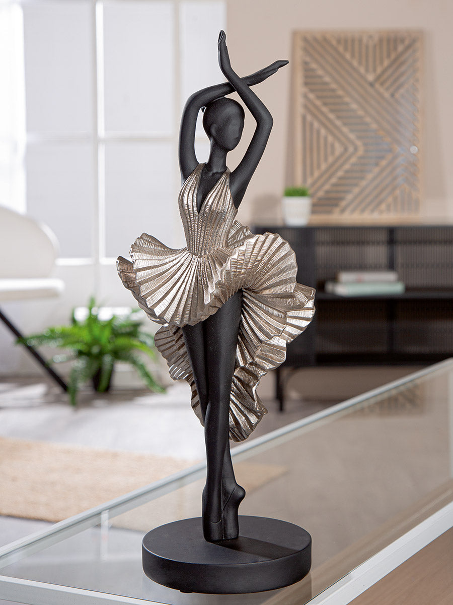 Ballet Ballerina Sculptuur Zwart