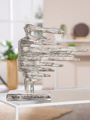 Verwehung Aluminium Sculptuur Zilver