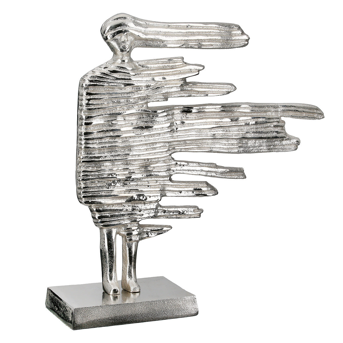 Verwehung Aluminium Sculptuur Zilver