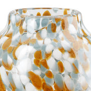 Glazen Vaas Joyce Blauw-Bruin 13 cm