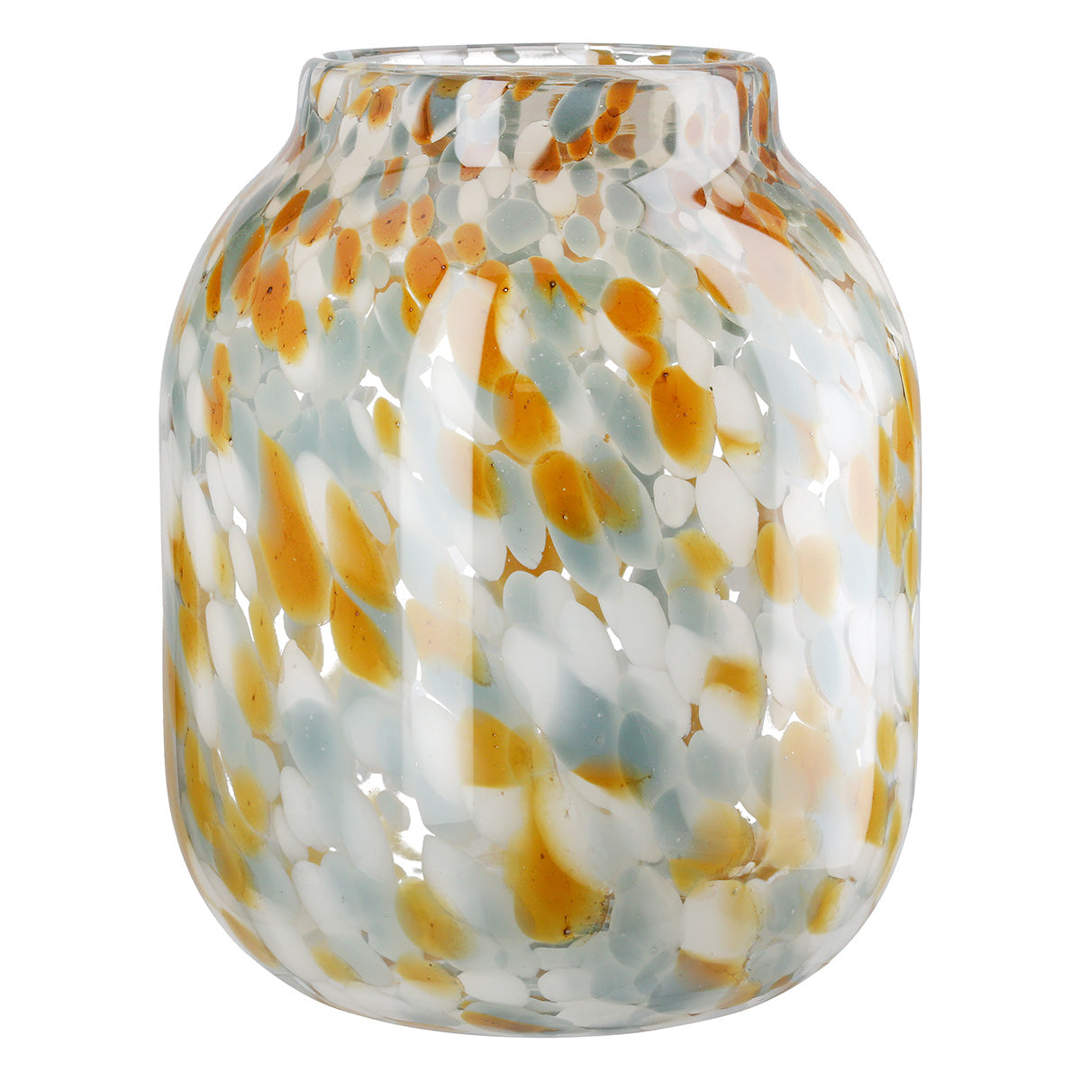 Glazen Vaas Joyce Blauw-Bruin 24 cm