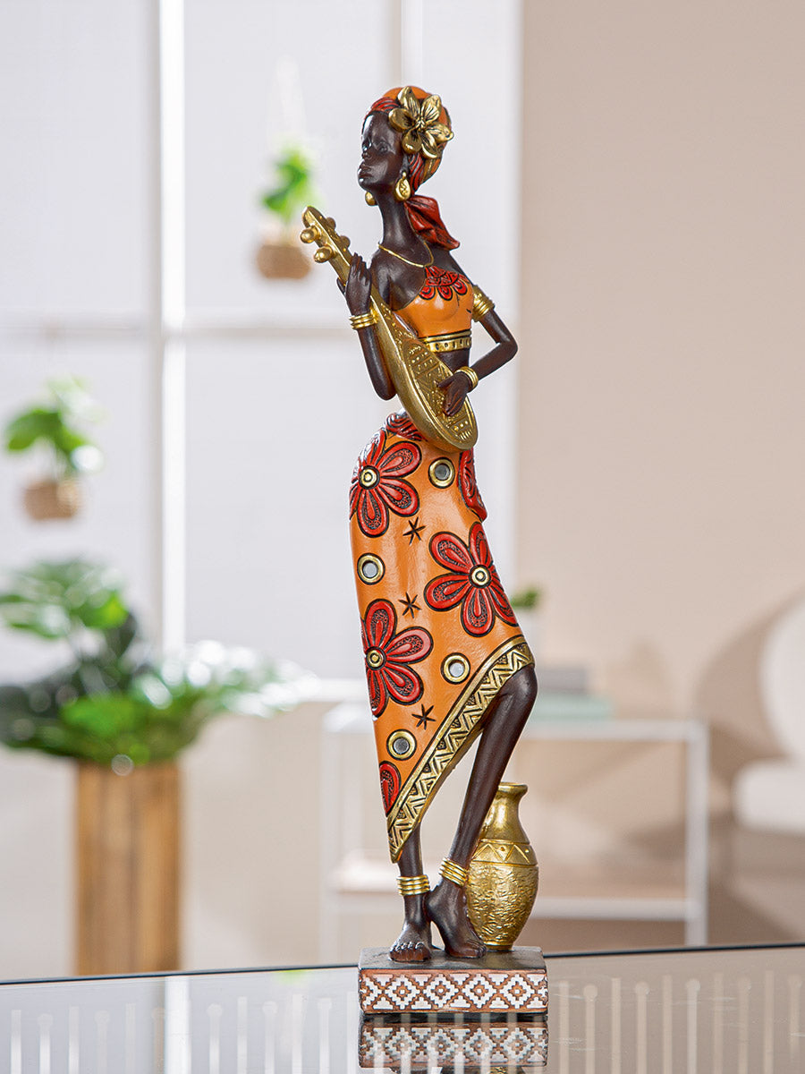 African Beat Vrouwenfiguur Gitaar