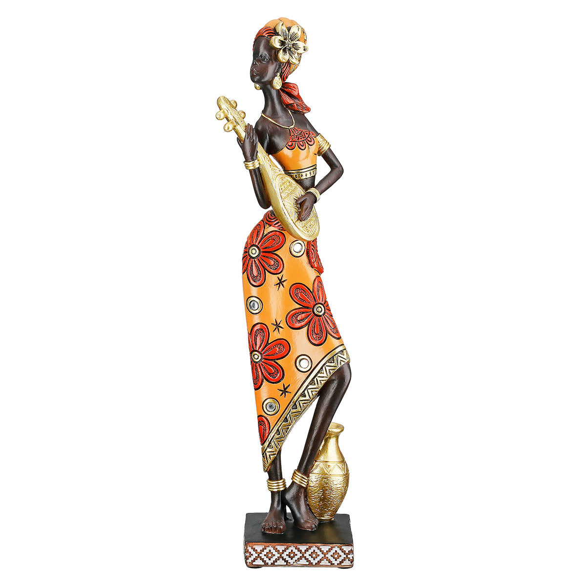 African Beat Vrouwenfiguur Gitaar