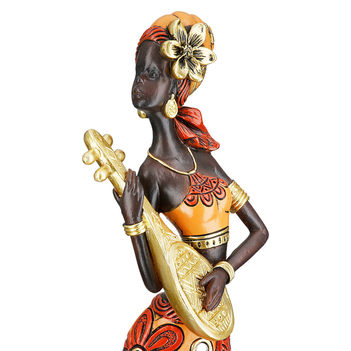 African Beat Vrouwenfiguur Gitaar