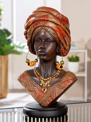 Namibian Vrouwenfiguur Bruin-Rood