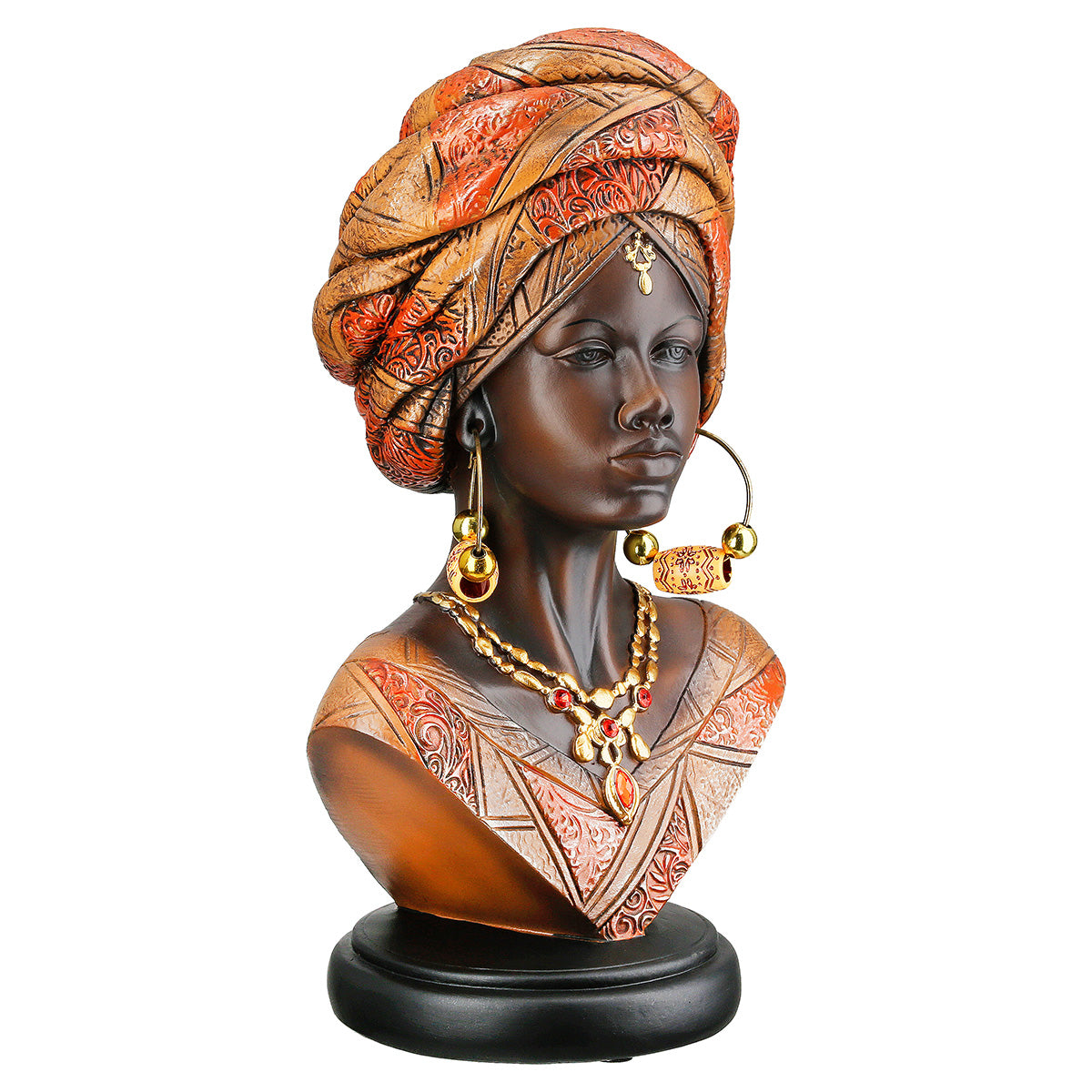 Namibian Vrouwenfiguur Bruin-Rood