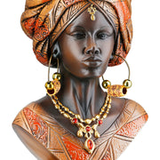 Namibian Vrouwenfiguur Bruin-Rood