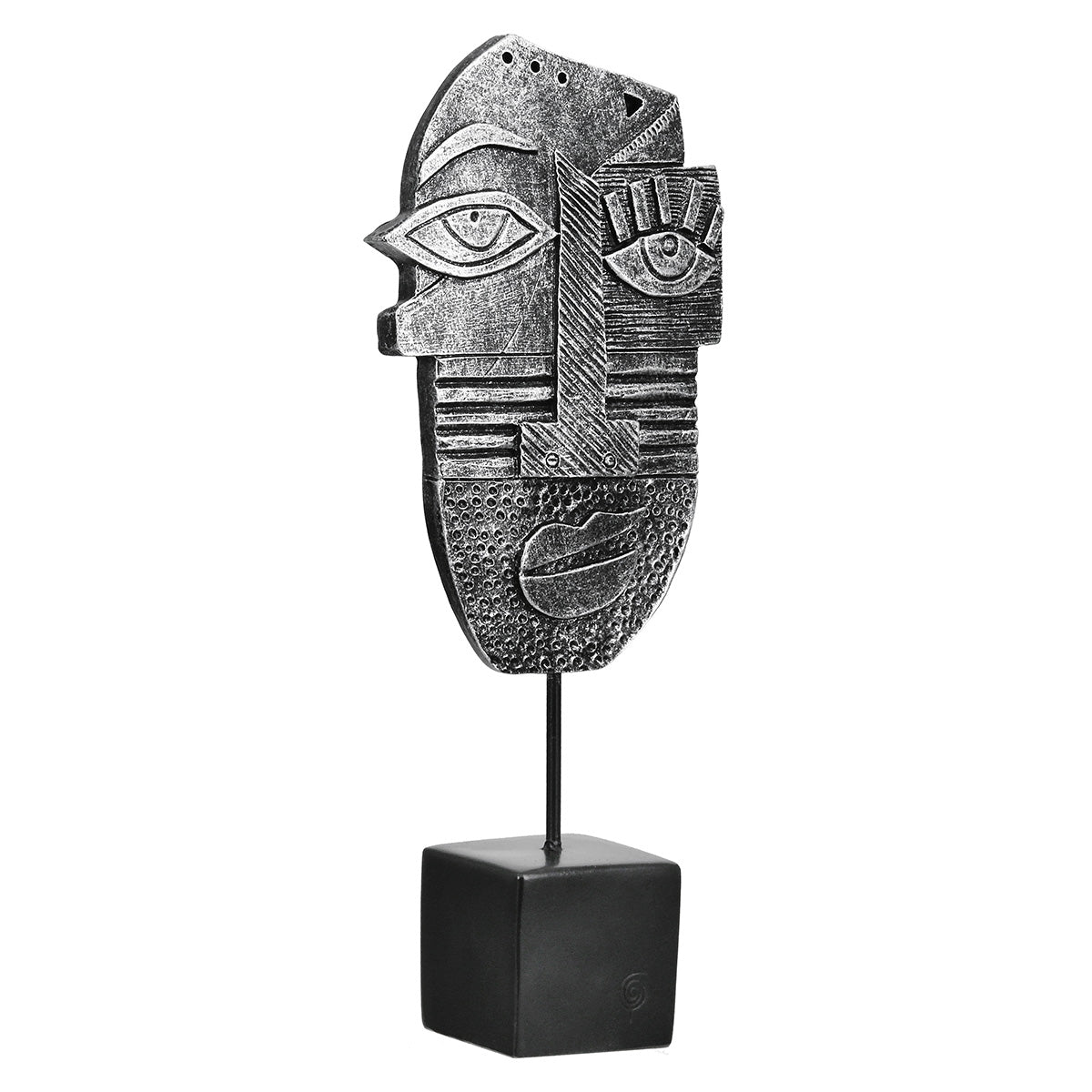 Litse Gezicht Sculptuur Zilver
