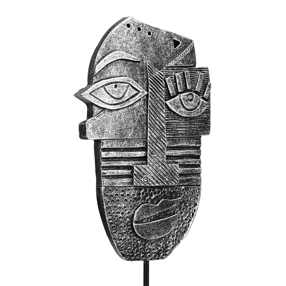 Litse Gezicht Sculptuur Zilver