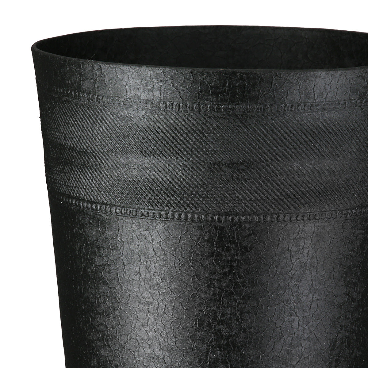 Conische Nama vaas zwart-goud 39.5 cm