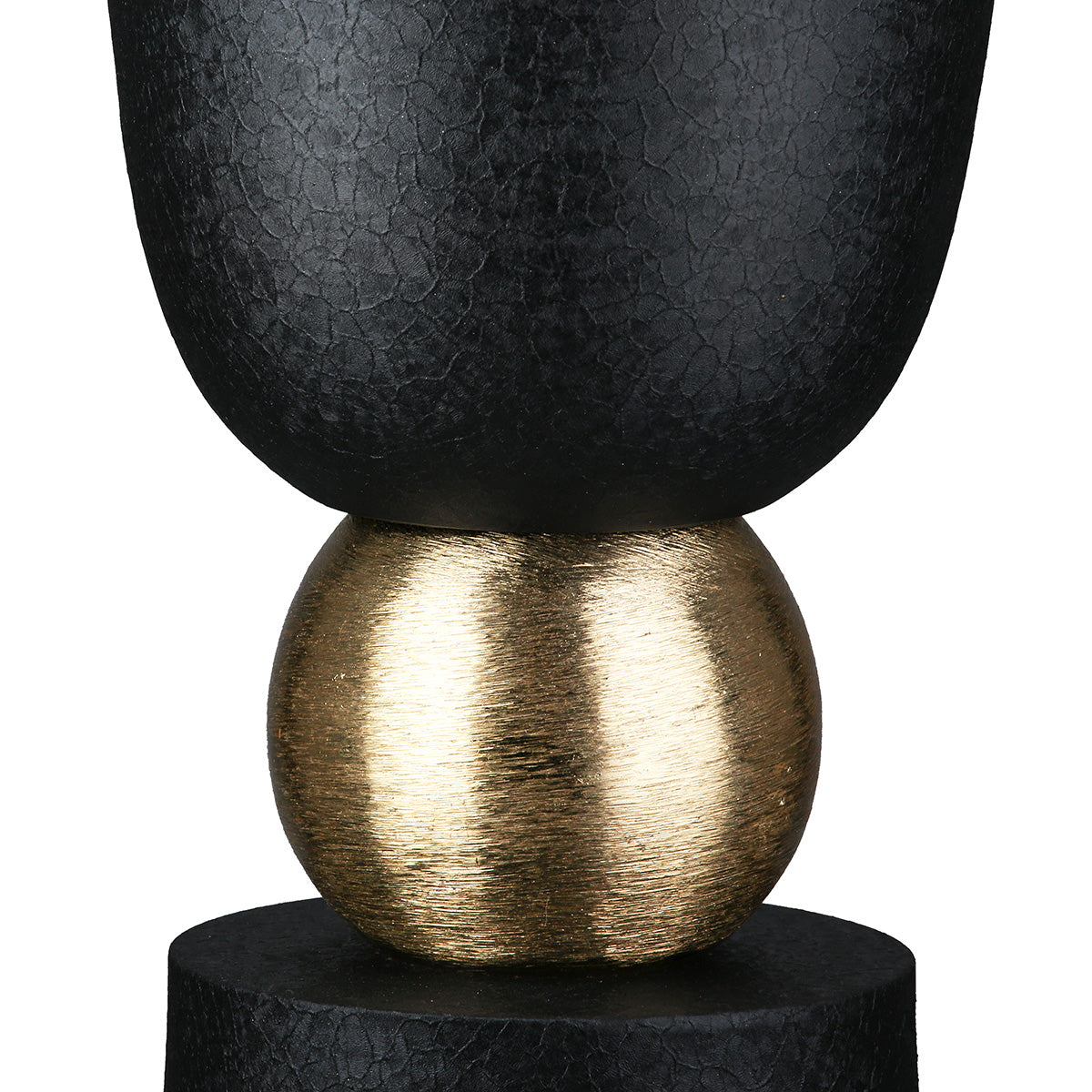Conische Nama vloervaas zwart-goud