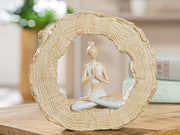 Padmasana Yoga Sculptuur Rond