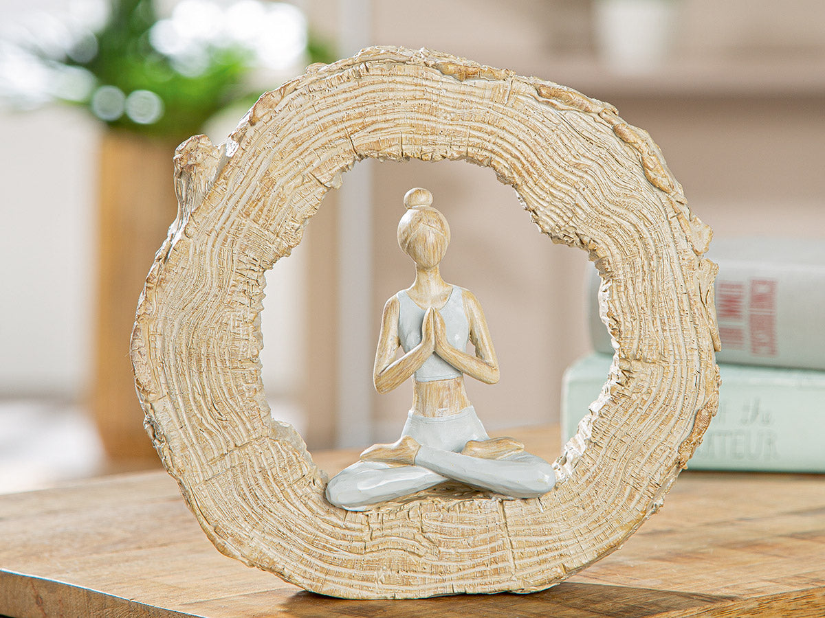 Padmasana Yoga Sculptuur Rond
