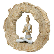 Padmasana Yoga Sculptuur Rond