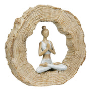 Padmasana Yoga Sculptuur Rond