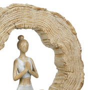 Padmasana Yoga Sculptuur Rond