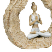 Padmasana Yoga Sculptuur Rond