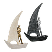Sailing Boot Figuur Goud-Zilver