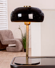 Bank Tafellamp Zwart Goud E27