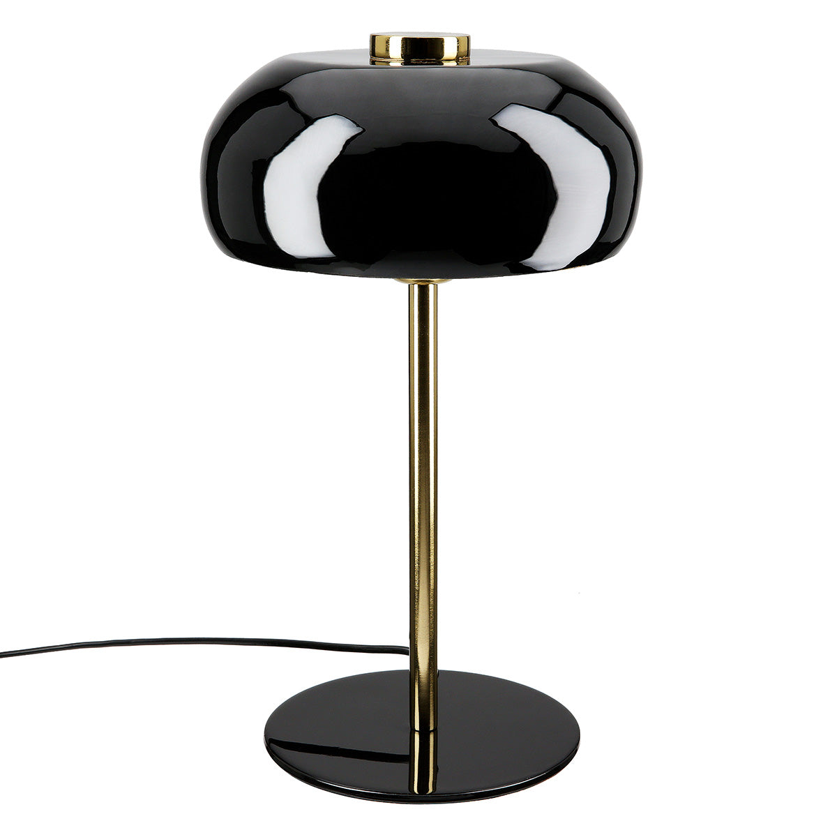 Bank Tafellamp Zwart Goud E27