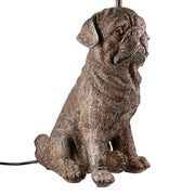Mops Hond Tafellamp Donkerbruin
