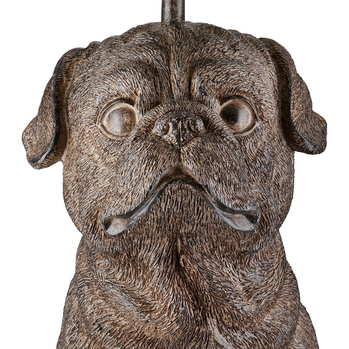 Mops Hond Tafellamp Donkerbruin