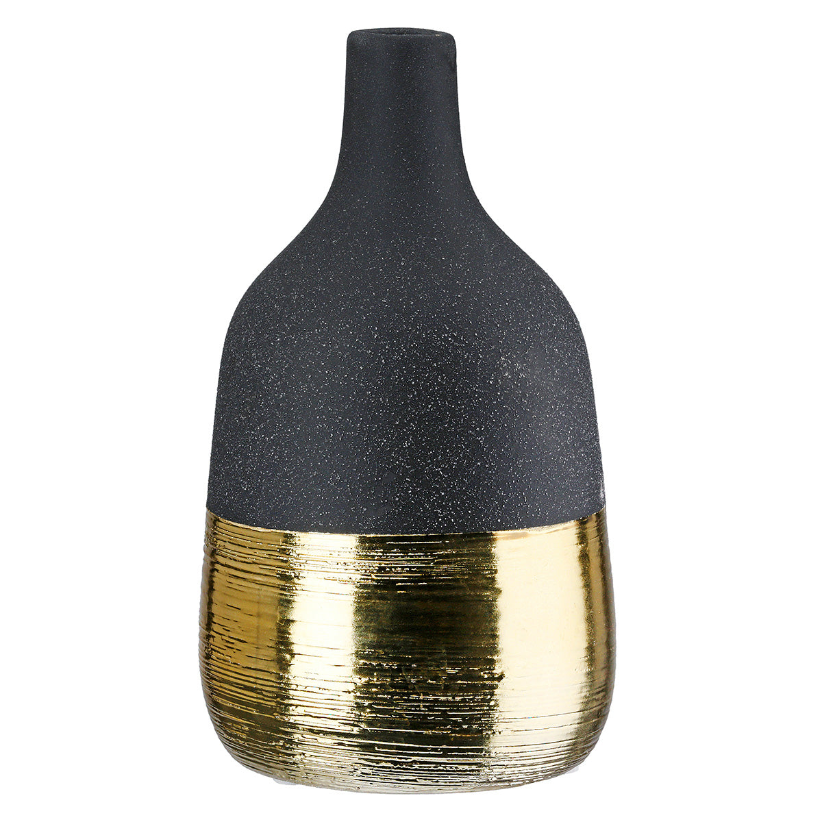 Denver Flesvaas Antraciet-Goud 21 cm