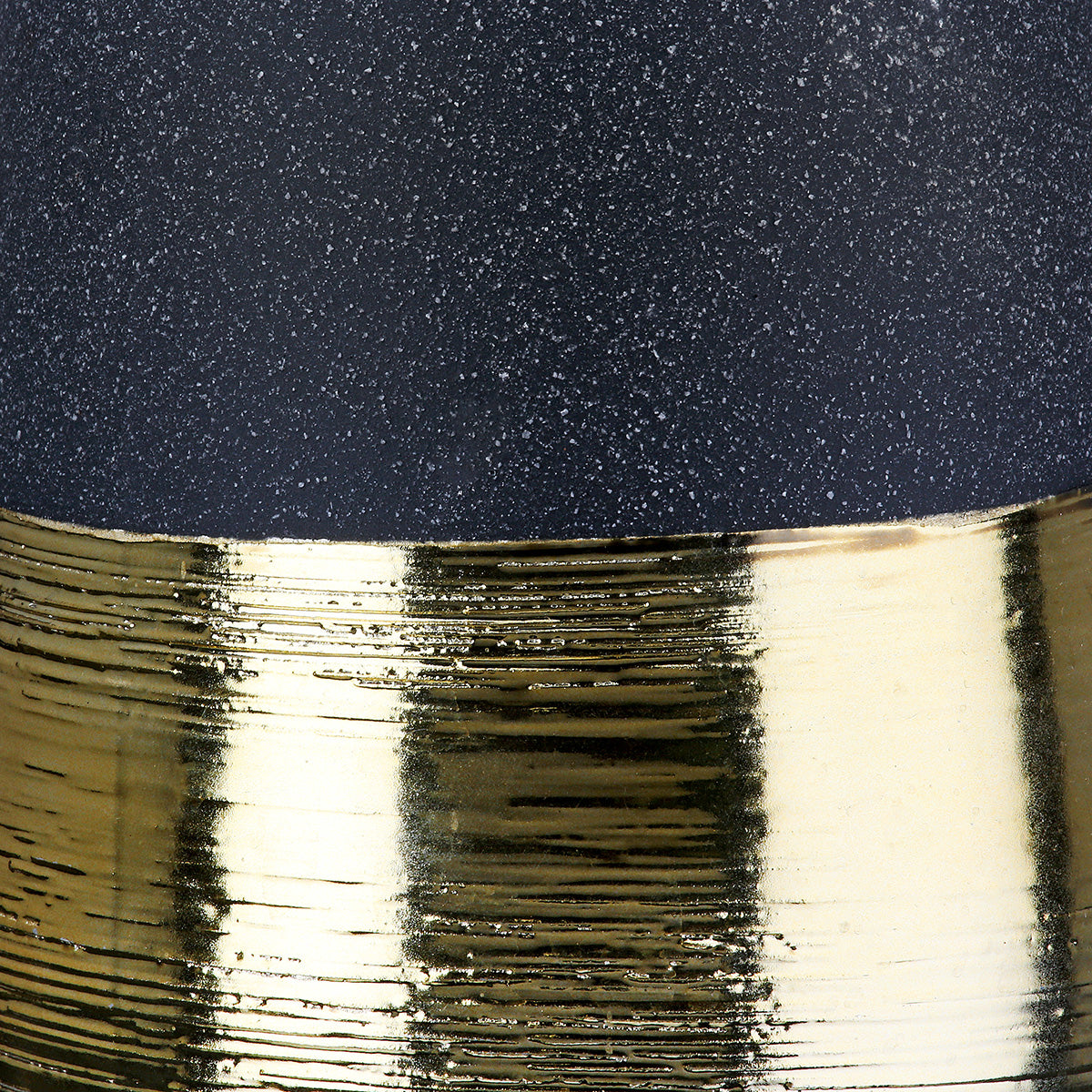 Denver Flesvaas Antraciet-Goud 21 cm