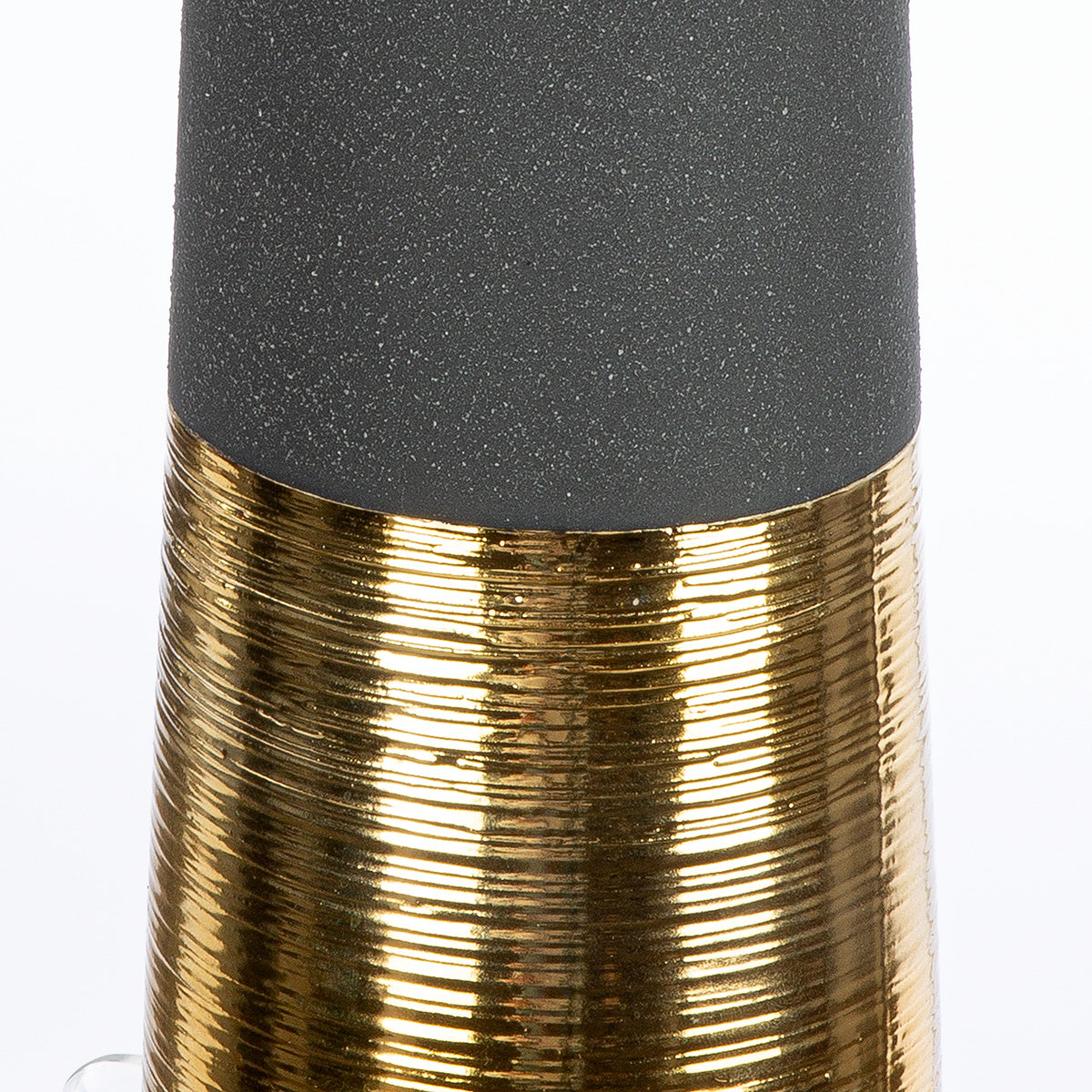 Denver Flesvaas Antraciet-Goud 30/40 cm