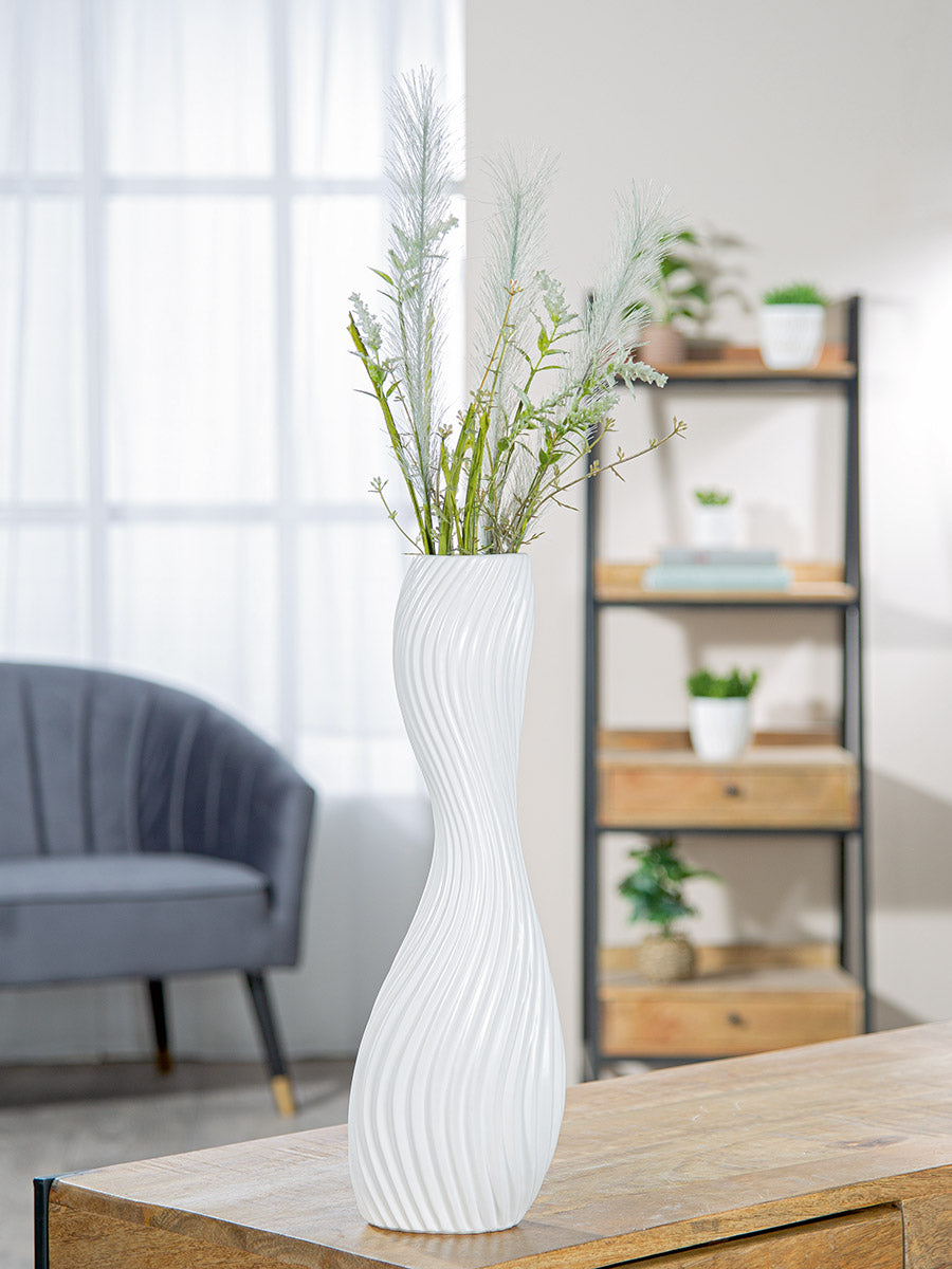 Faro Organische Vaas Wit 40.5 cm