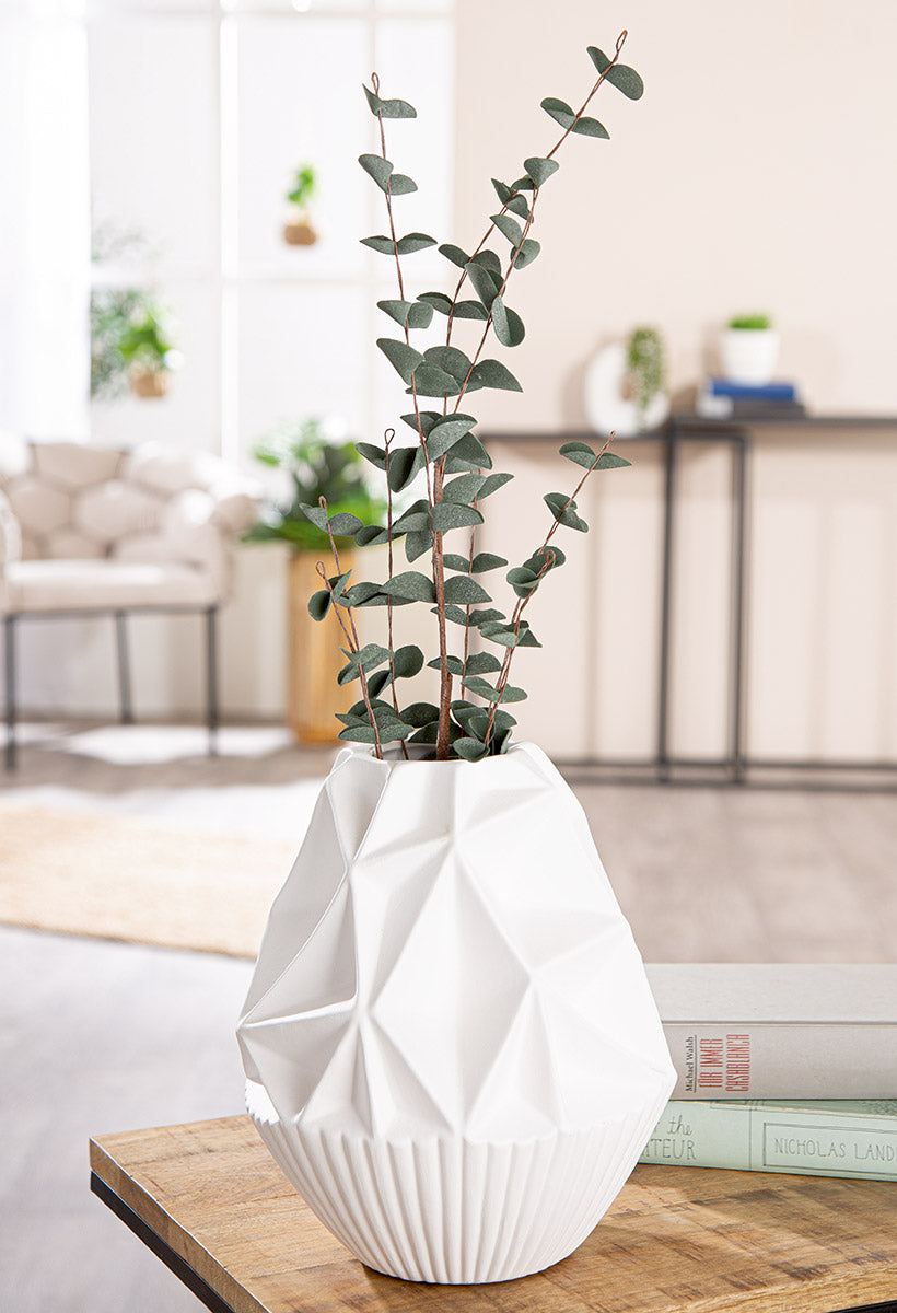 Pisa Vaas Wit Keramiek 24.5 cm