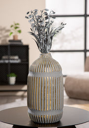 Valencia Vaas Grijs-Goud 23/32.5 cm