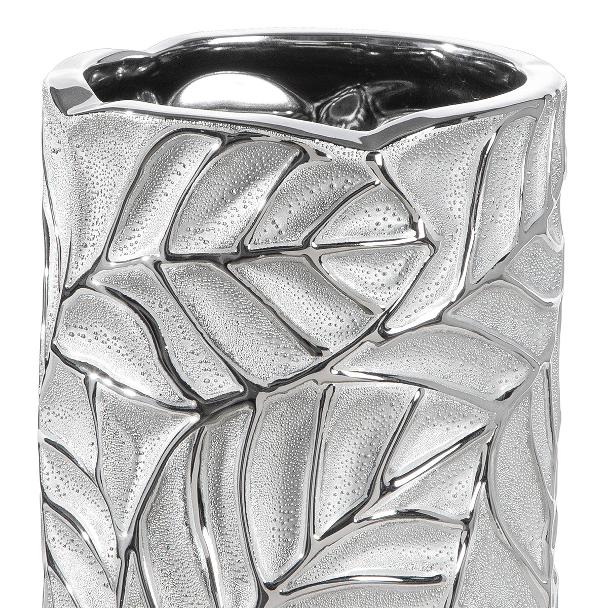 Faggio Cilindervaas Zilver 20/25 cm