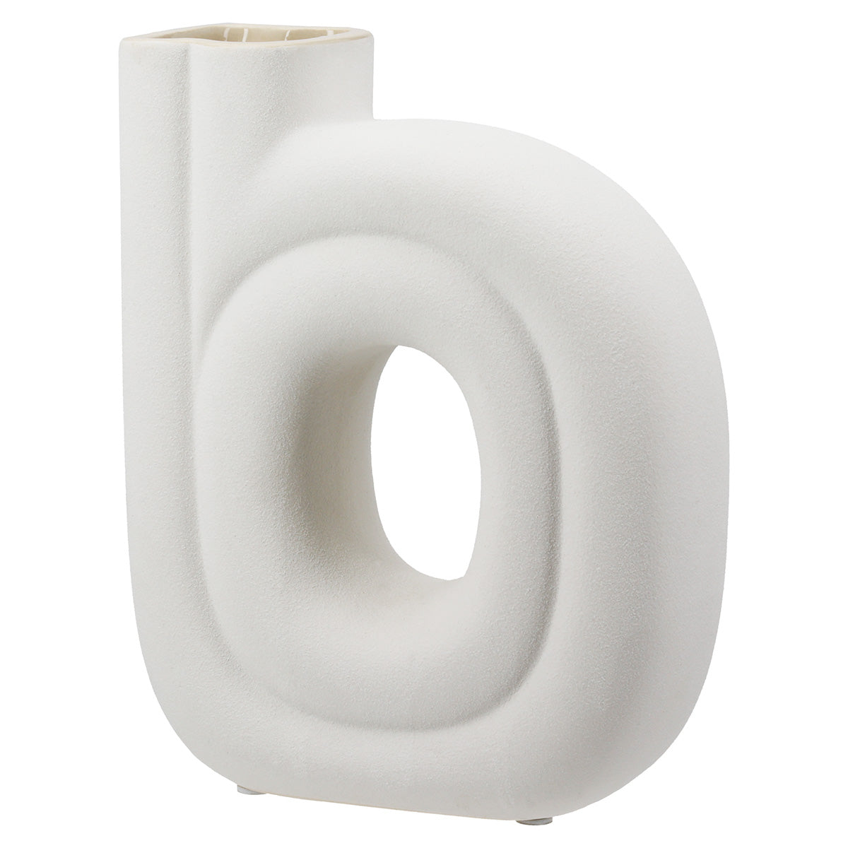 Oslo Geperforeerde Vaas Wit 21 cm