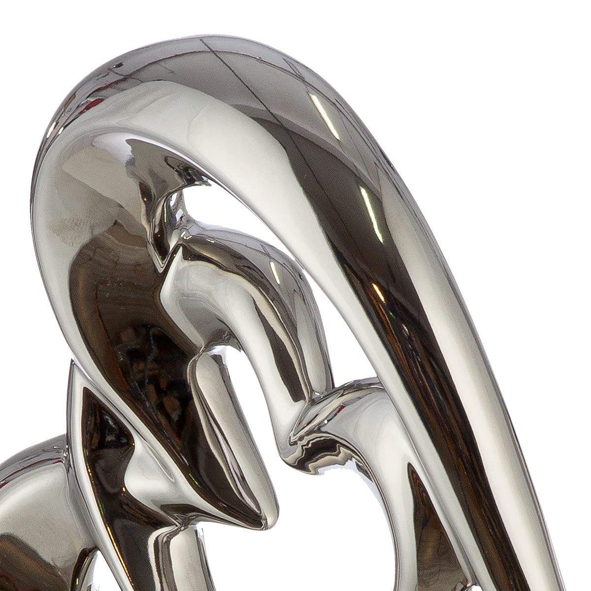 Keramisch Hart Decoratie Zilver