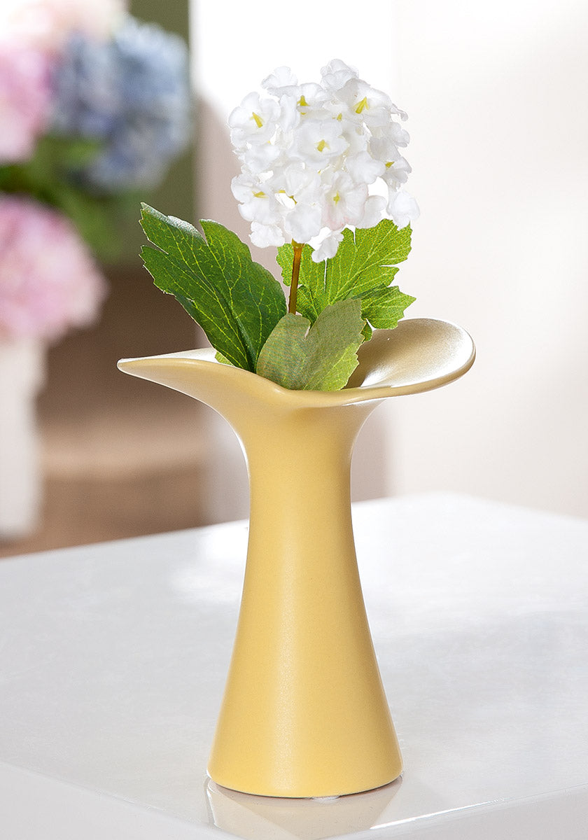 Fleur Kraagvaas Bloem Geel 12.5 cm